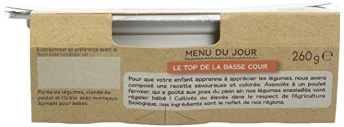 Babybio Repas Midi Assiette Legumes A La Basquaise Poulet Riz +15m Bio 260g