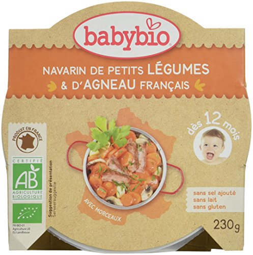 Assiette Menu Petits Legumes Et Agneau Bio - Babybio