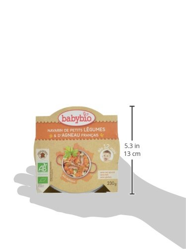 Assiette Legumes Agneau Menthe - Babybio - Plat Pour Bebe - Bio - Sans Sel Ajoute
