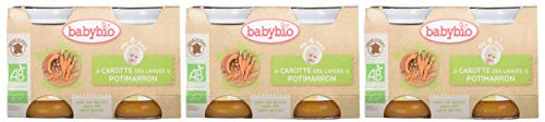 Babybio Petit Pot Bebe Carotte Petit Pot Bebeimarron Bio 2x130g Des 4 Mois
