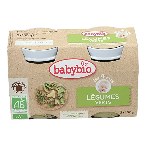 Petit Pot Bebe Legumes Verts Babybio Bio 2x130g Des 4 Mois