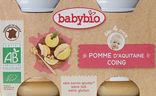 Babybio Pots Pomme d'Aquitaine Coing 26...