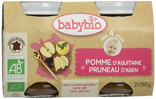 Petits Pots Fruits Pomme Et Pruneau Bio - Babybio