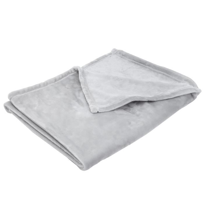 Babycalin Couverture Bebe Gris Clair Flanelle 100 X 150 Cm