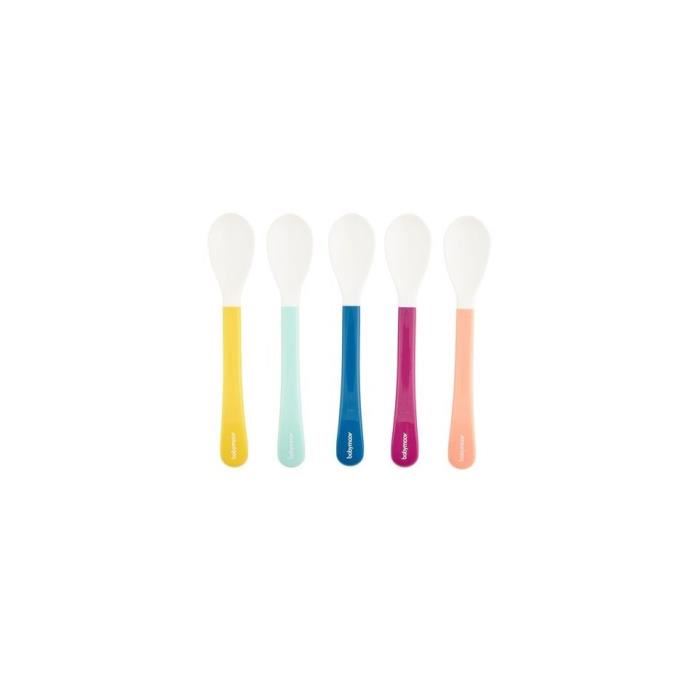 Set De Cuilleres 2eme Age - Babymoov - Multicolore - Ergonomique - Passe Au Lave-vaisselle
