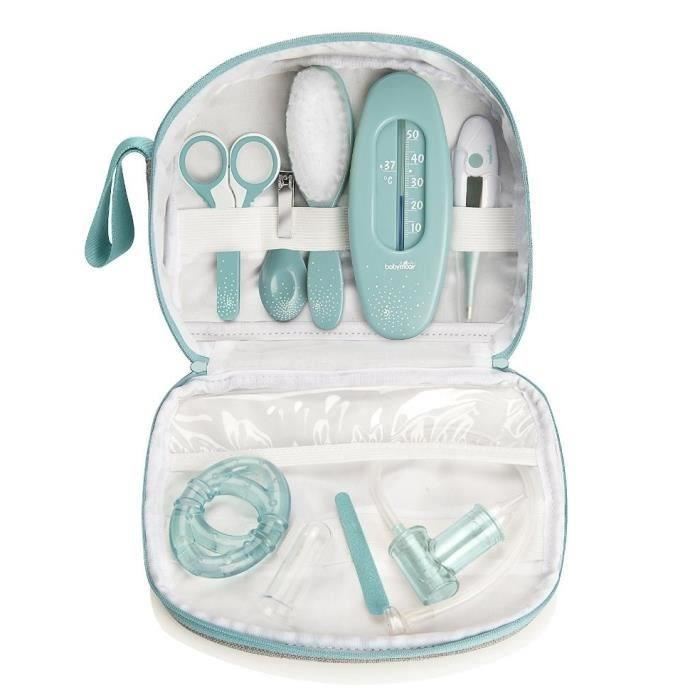 Babymoov Trousse De Soin Pour Bebe 9 Accessoires Avec Thermometre Digital Bleue