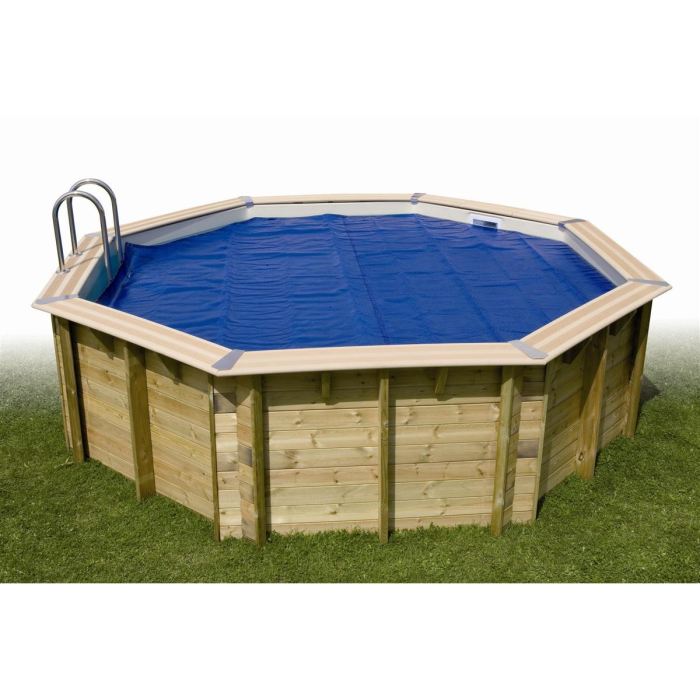 Bache A Bulles Pour Piscine Bois Ubbink Rectangulaire - Linea 15,50 X 3,50m Rectangulaire