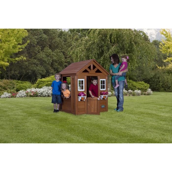 Maison De Jeux Pour Enfant En Bois Backyard Discovery Timberlake Marron 119x107x141cm