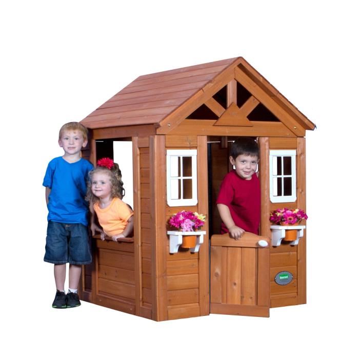 Maison De Jeux Pour Enfant En Bois Backyard Discovery Timberlake Marron 119x107x141cm