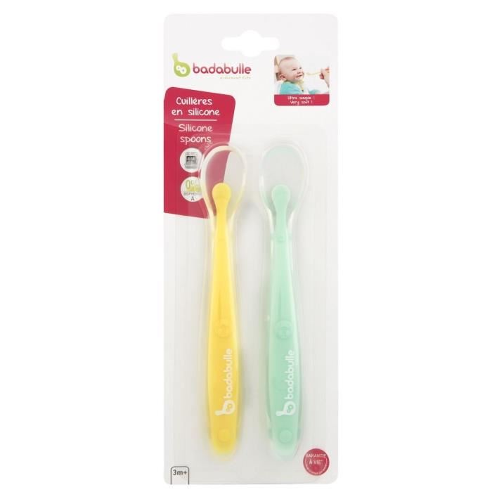 Badabulle Silicone Spoons Petite Cuillere 3 M+ 2 Pcs