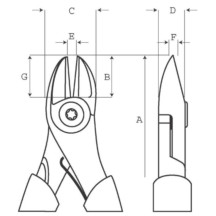 Bahco 2101g-160 Ergo Side Cutting Pliers