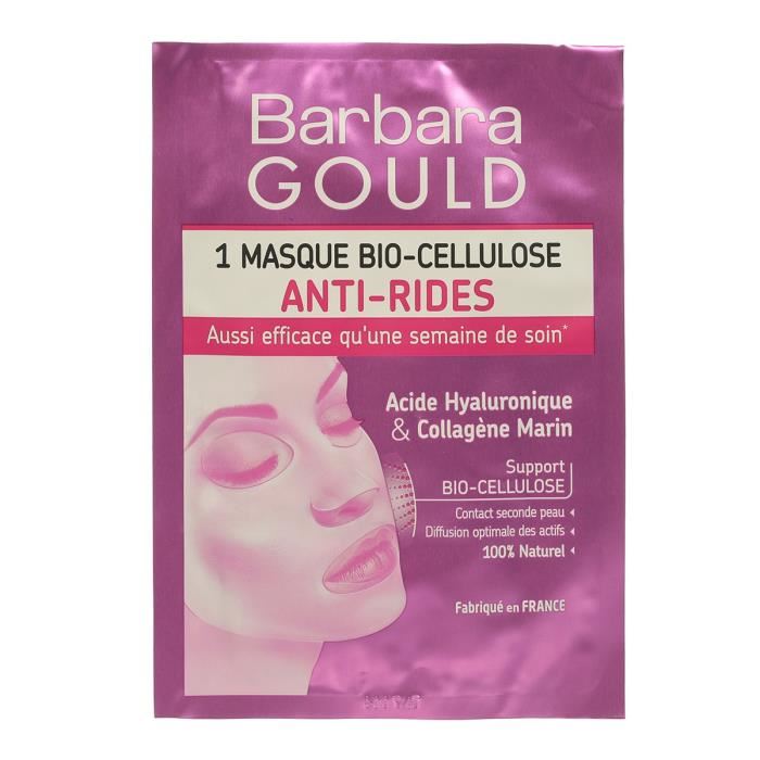 Barbara Gould  Masque - Bio - Anti-rides - Cellulose - Sachet Uni-dose 8 Ml