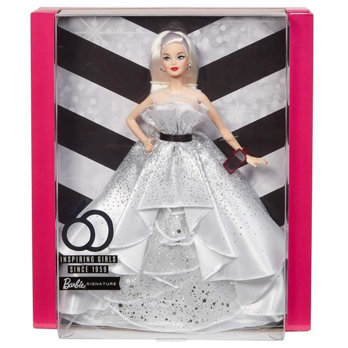 Barbie Signature 60 Ans Barbie Blonde Et Robe Diamants - Poupee De Collection