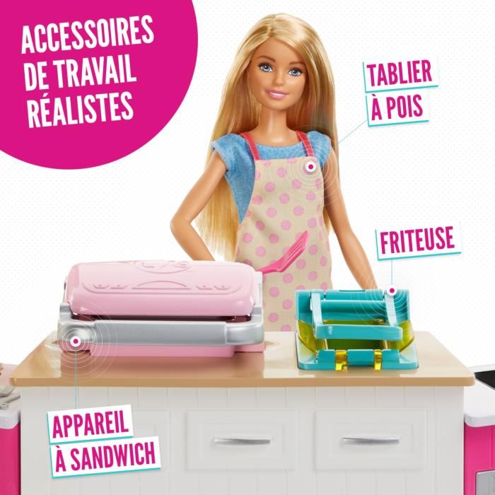 Barbie Metiers Barbie Et Sa Cuisine A Modeler Sons Et Lumieres