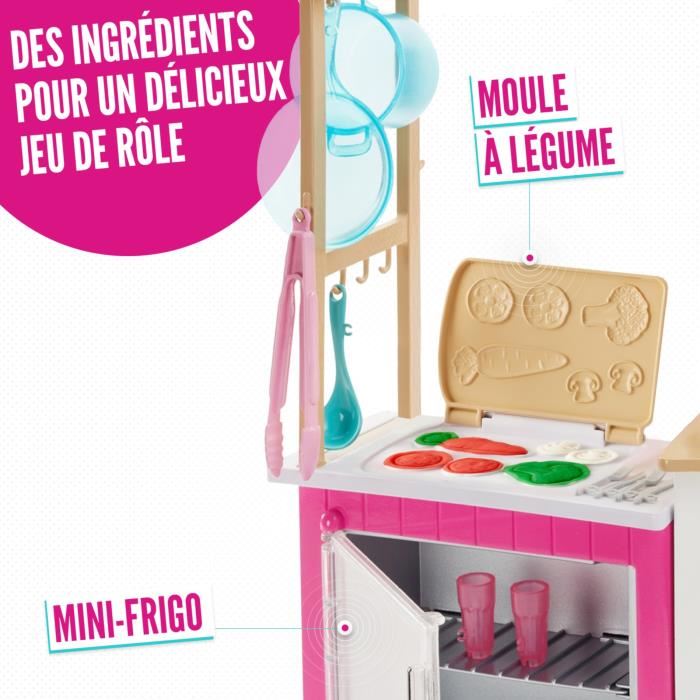 barbie coffret cuisine a modeler