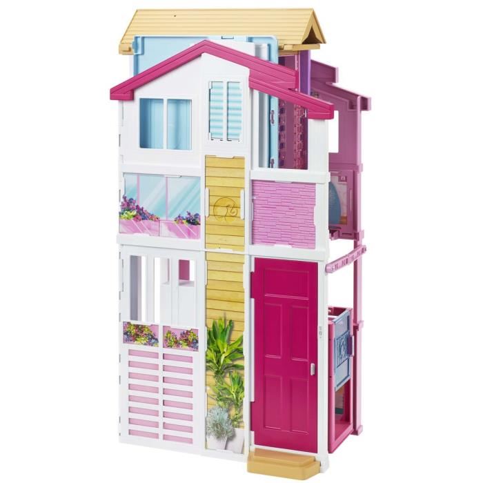 Maison De Luxe - Barbie - 4 Pieces Spacieuses - Repliable - Accessoires Design