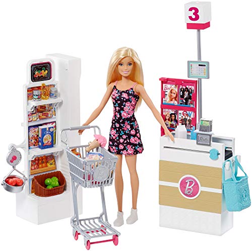 Barbie Mobilier Coffret Supermarche Fou ...