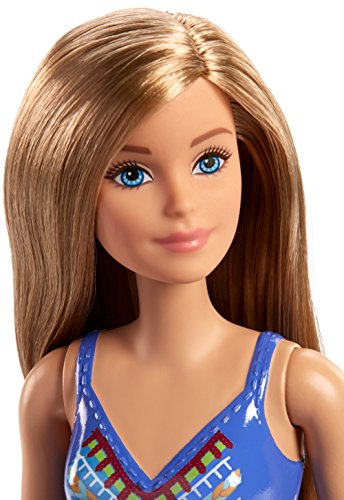 Barbie Maillot De Bain Bleu Poupee 