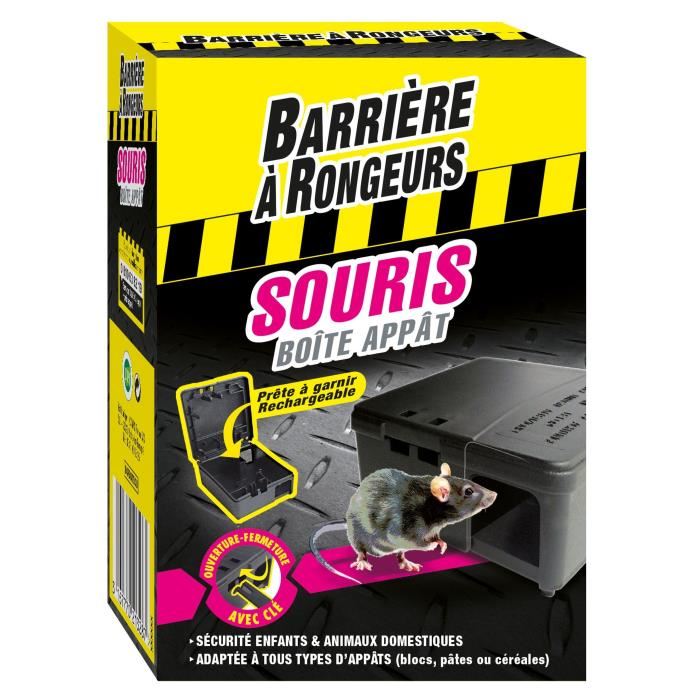 BARRIERE A RONGEURS Boite appat souris