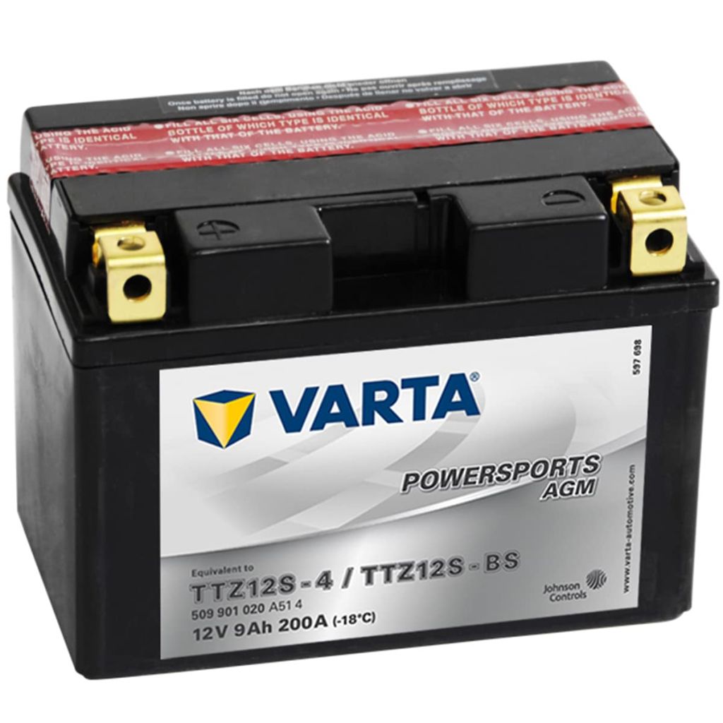 Batterie Moto Varta Ytz12s-bs 12v 9ah 200a