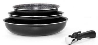 ARTHUR MARTIN Set 3 poeles 202428cm tous feux dont induction