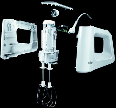 Batteur Et Mixeur Electrique Multimix 3 - Braun - Hm3105wh - 500w - 5 Vitesses + Pulse - Powerbell