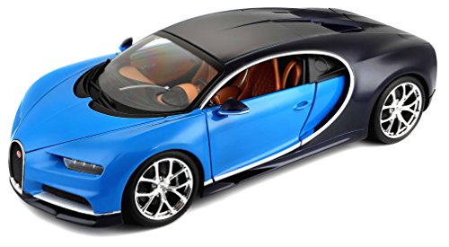 Voiture De Collection En Metal Bugatti Chiron Bleue A Lechelle 118eme Bburago