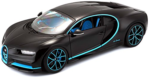 Voiture De Collection Bburago Bugatti Chiron Noire Metal 118eme