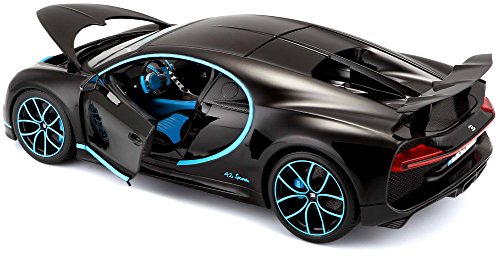 Voiture De Collection Bburago Bugatti Chiron Noire Metal 118eme