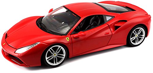 Burago Voiture Ferrari En Metal 488 Gtb A L'echelle 1/18eme