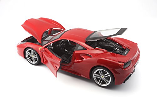 Burago Voiture Ferrari En Metal 488 Gtb A L'echelle 1/18eme