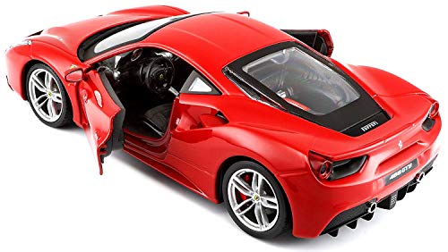 Vehicule De Collection Bburago Ferrari 488 Gtb Metal Echelle 124
