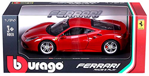 Vehicule De Collection Bburago Ferrari 488 Gtb Metal Echelle 124