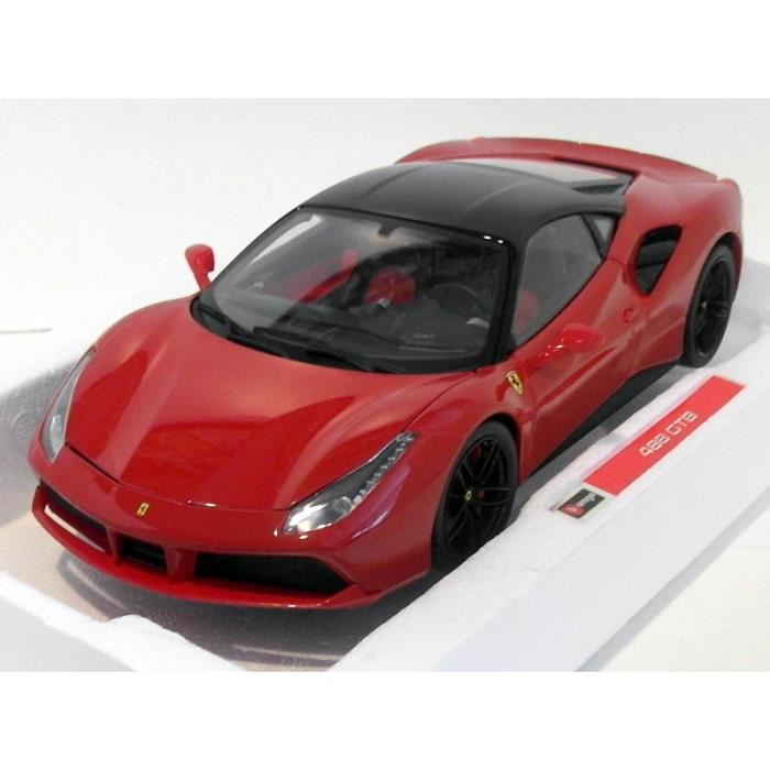 Voiture De Collection 1/18 Ferrari Signature Bburago - Modele 488 Gtb Grise