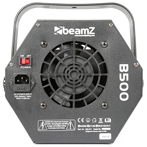 Machine A Bulles Beamz B500 - 40 Watts - Ventilateur Puissant - 30 Tours/min