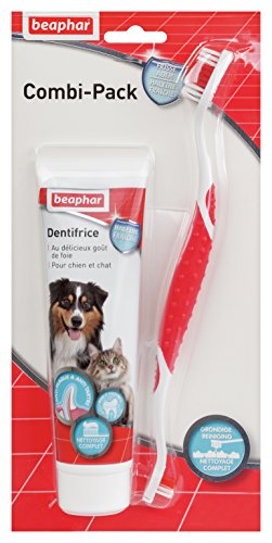 Beaphar Combi-pack Dentifrice Et Brosse Chiens Chats