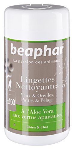 Beaphar Lingettes Nettoyantes Yeux Oreilles Pattes Et Pelage 100 Unites