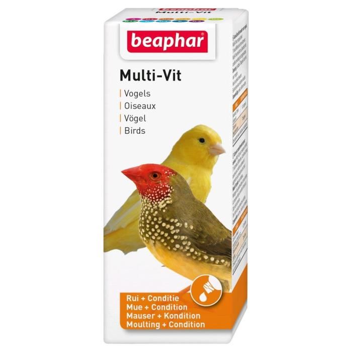 Beaphar Vitamines Multi-vit - Pour Oiseaux - 50ml