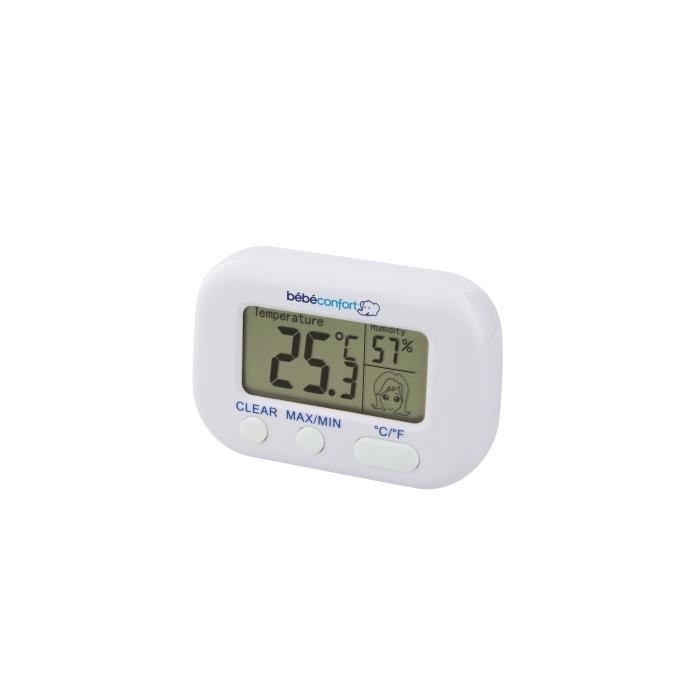Bebeconfort Thermometre Hygrometre Mesure La Temperature Et Lhumidite Convient Des La Naissance