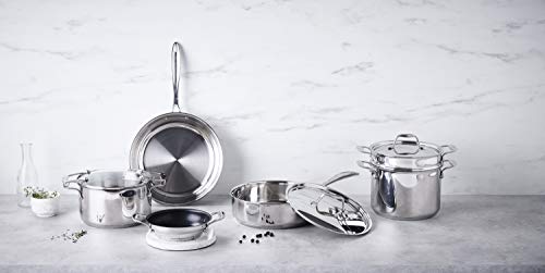 Poele A Frire Chef En Inox Non Revetu D 20 Cm Sans Couvercle