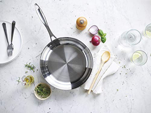 Poele A Frire Chef En Inox Non Revetu D 30 Cm Lisse Sans Couvercle