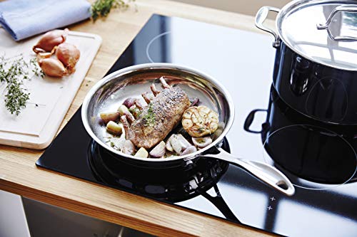 Poele A Frire Chef En Inox Non Revetu D 30 Cm Lisse Sans Couvercle