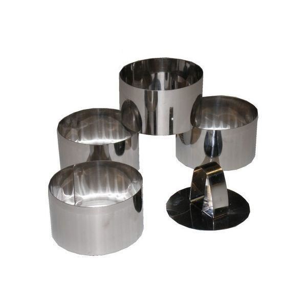 BEKA Lot de 4 cercles a mignardise 75cm poussoir gris