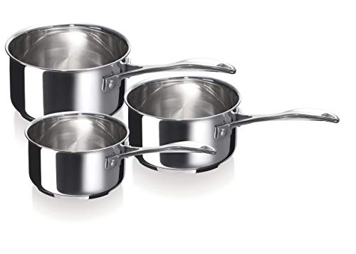 Casseroles Chef D Beka Line Lot De 3 Inox 1810 Tous Feux Dont Induction