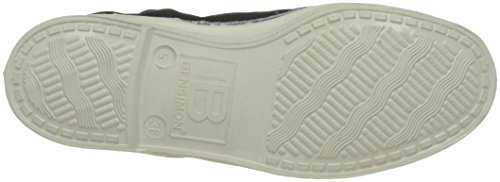 Baskets Basses A Lacets En Toile De Coton - Femme - Bleu Marine - Bensimon