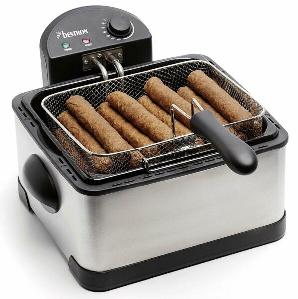Friteuse Bestron 3 Paniers Capacite 4 Litres Zone Froide 15 Kg De Friture
