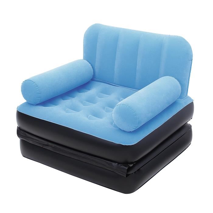 Bestway Fauteuil Gonflable Floque Multi Max 3 Couleurs Assorties
