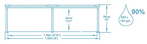 Bestway Piscine Rigide Enfant 152x38 Cm 2 Ans Jardin 56283