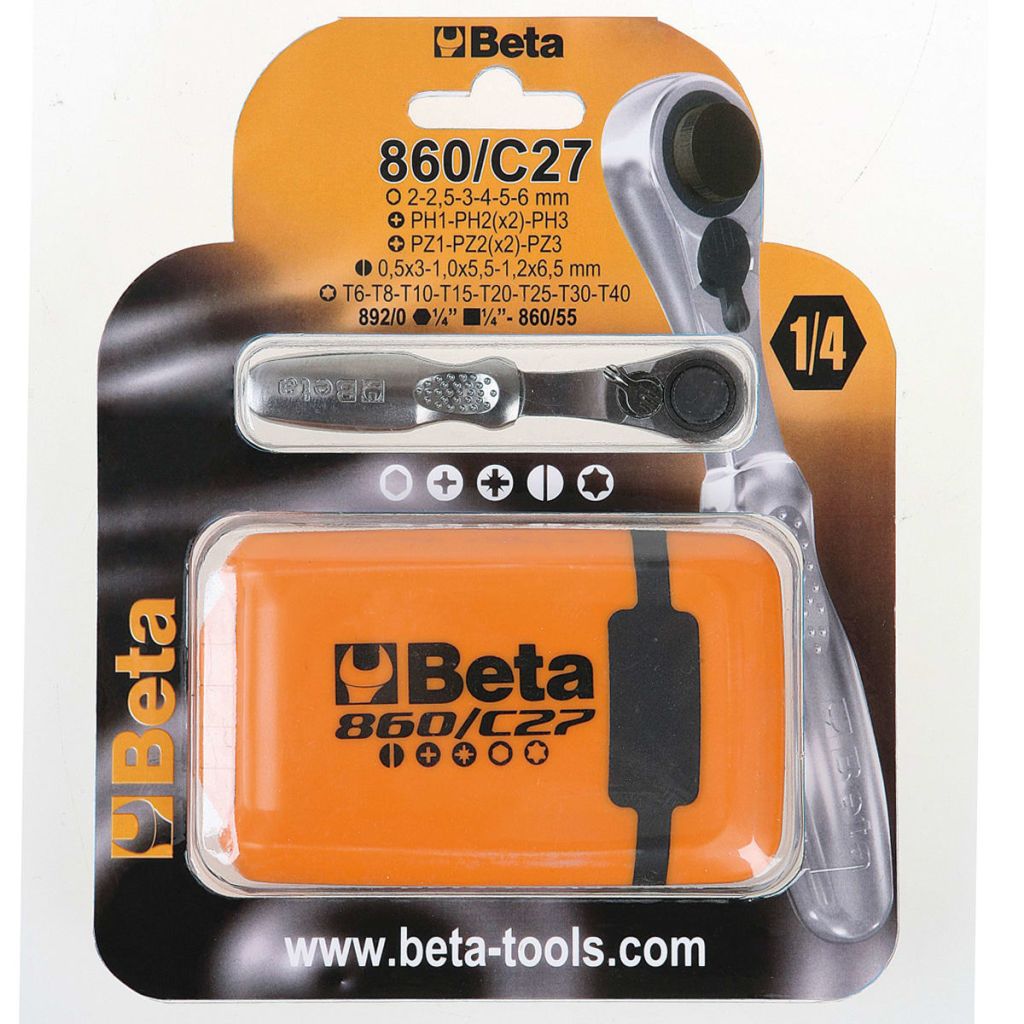 Beta Tools lot de 27 embouts de tournevis et de cliquet 