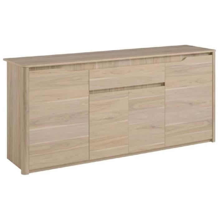 Betty Buffet Bas Contemporain Decor Chene L 185 Cm